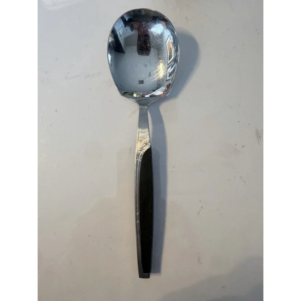 Mar-Crest Stainless‎ Japan Atomic Starburst 8” Serving Spoon Vintage